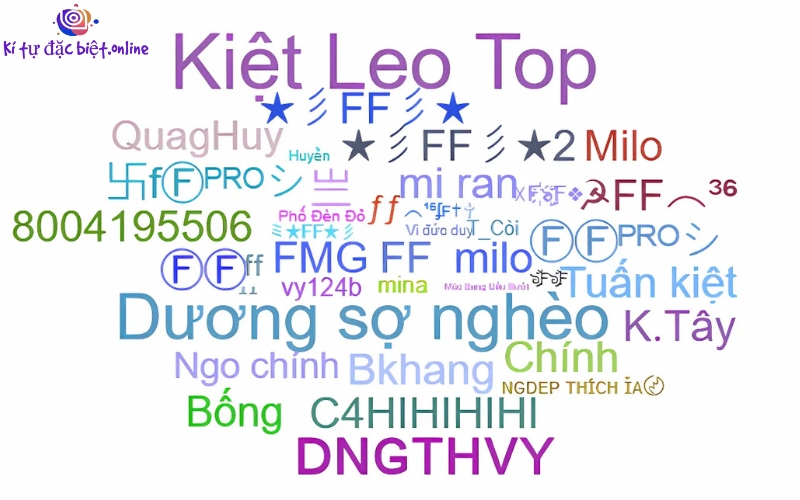 Kí tự đặc biệt FF