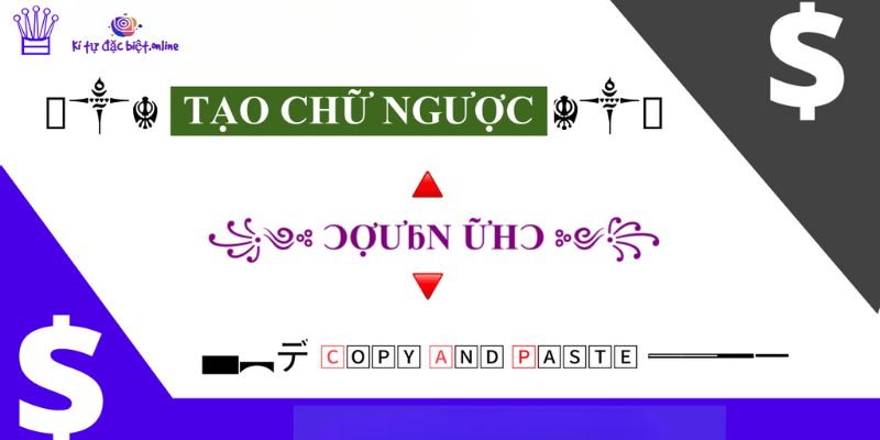 cách viết chữ ngược tại Kitudacbiet.online