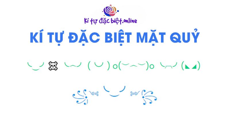 Kí tự đặc biệt mặt quỷ